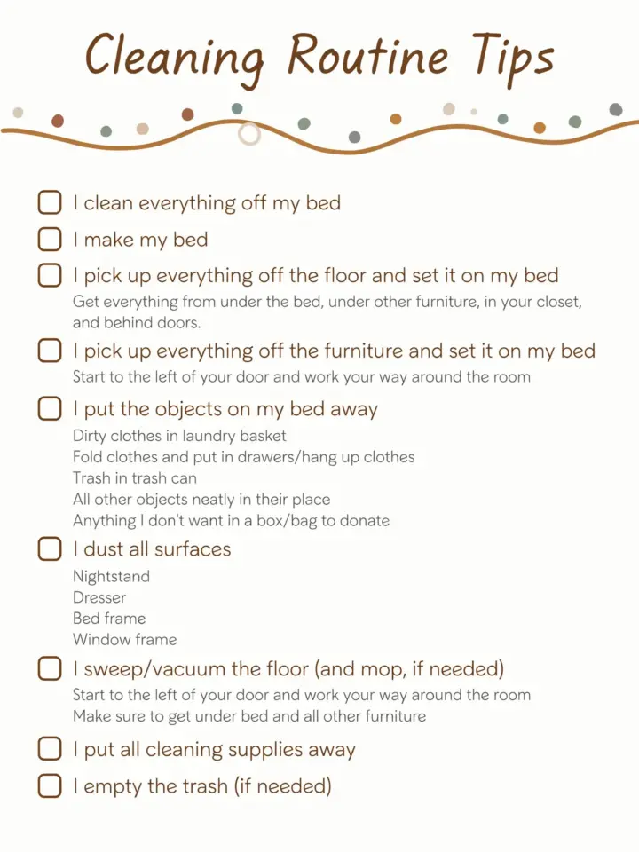 How to Clean Your Room Checklist | Simple Declutter Routine for a Tidy Home