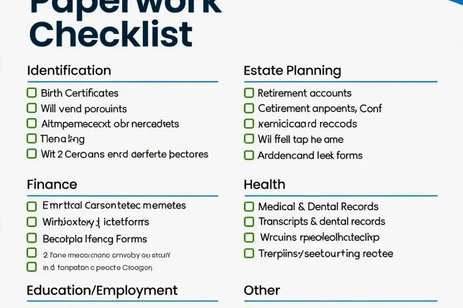 How a Simple Important Paperwork Checklist Changed My Home Organization (Before & After)