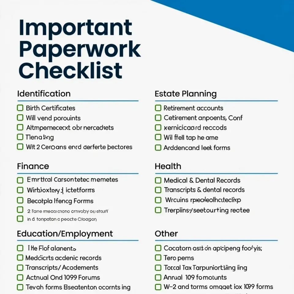 How a Simple Important Paperwork Checklist Changed My Home Organization (Before & After)