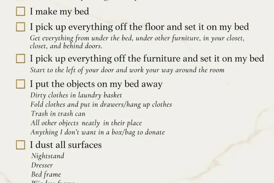 How to Clean Your Room Checklist for Kids - Simple Steps That Work