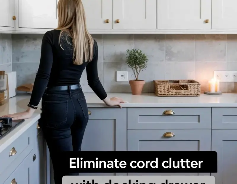 Kitchen Cord Clutter Solutions on a Budget | Tidy Counter Hack